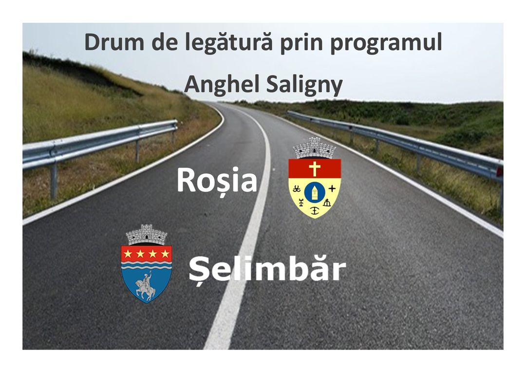 Primarul comunei Roșia, despre drumul de legătură dintre Roșia și Șelimbăr. „Am predat amplasamentul, suntem în linie dreaptă cu lucrările”