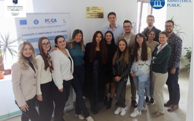 20 de studenți de la Drept au făcut un stagiu de practică la Parchetul de pe lângă Judecătoria Sibiu