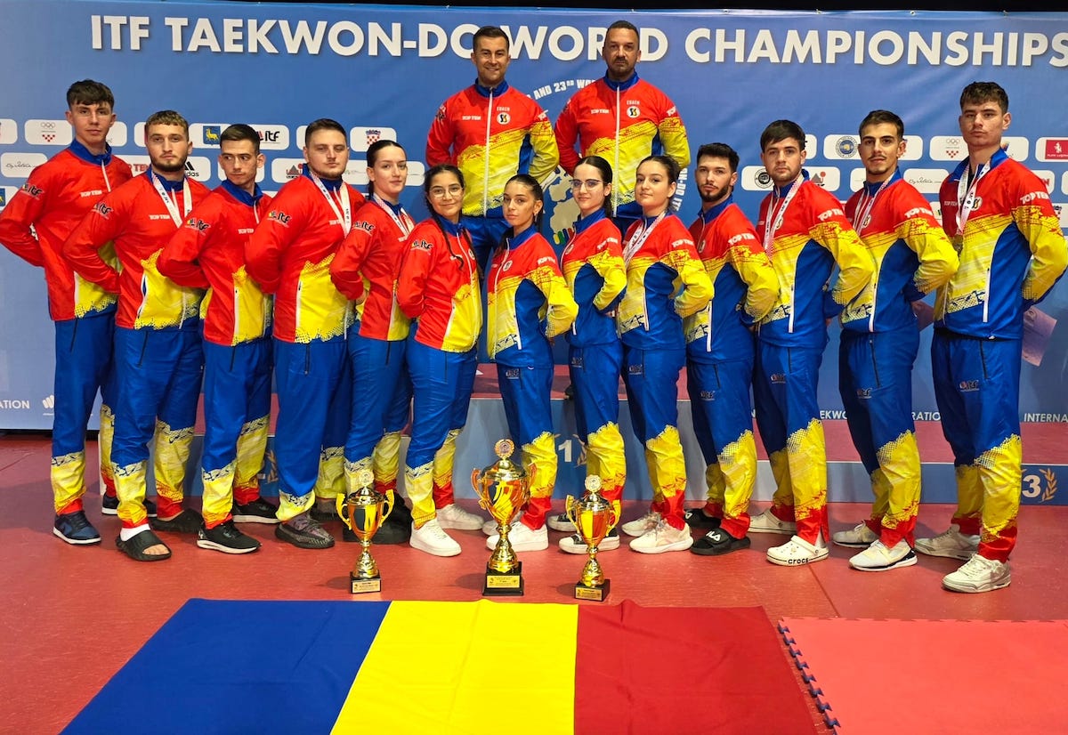 Nouă medalii de aur, șase de argint și una de bronz pentru pentru sportivii de la Puma Club, la  Campionatul Mondial de Taekwon-do IT din Croația