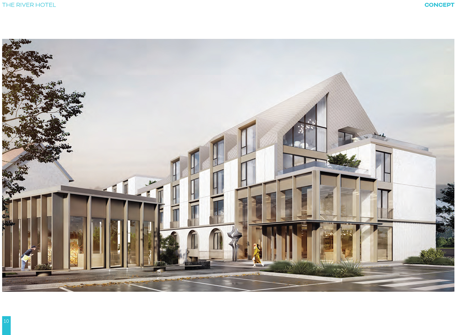 Cum va arăta hotelul pe care sibienii de la Novarion vor să-l construiască pe malul Cibinului. PUZ-ul zonei a fost adoptat de Consiliul local