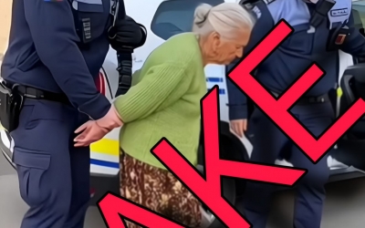 Imagine falsă cu o bătrână arestată. MAI: Știm că borcanele cu gem „fac rating”, dar adevărul nu are nevoie de filtre