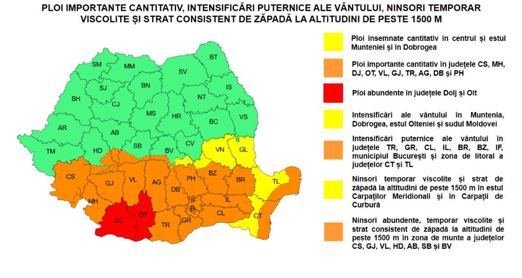 Pompierii sibieni, în sprijinul ISU Olt, în contextul codului roșu de ploi abundente