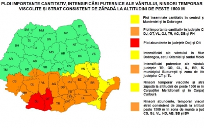 Pompierii sibieni, în sprijinul ISU Olt, în contextul codului roșu de ploi abundente