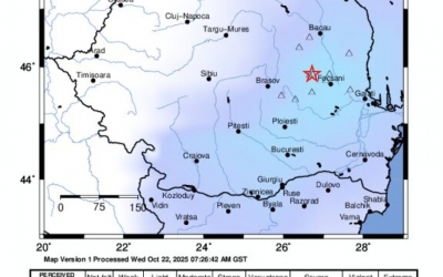 Cutremur mediu de 4.2, în zona seismica Vrancea, miercuri dimineața