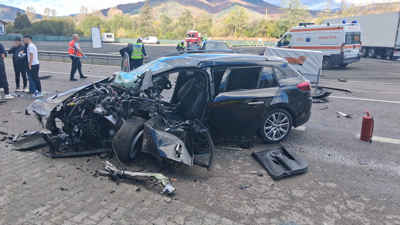 Actualizare. Accident pe Valea Oltului.  Un bărbat de 42 de ani a murit