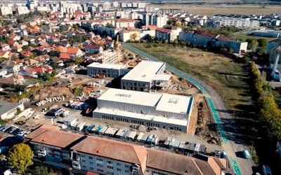 CON-A publică imagini cu stadiul șantierului de la Campusul Dual al ULBS. „Lucrările avansează vizibil”