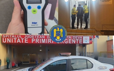Alcoolemie record pe autostradă, la un șofer prins de polițiștii sibieni pe autostrada spre Deva