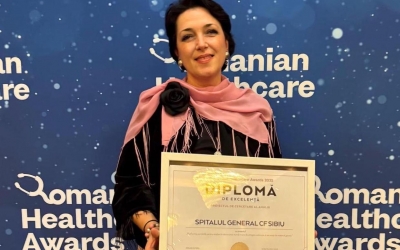 Spitalul CF Sibiu, recunoscut la Gala celor mai bune spitale și proiecte medicale din România. Manager: „Mai avem mult până departe, dar este o confirmare că suntem pe drumul cel bun”