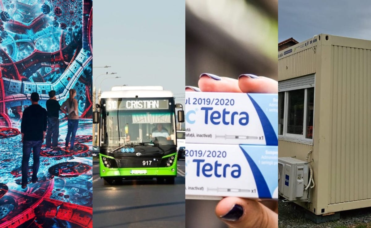 Știrile zilei: Sibiul va avea primul muzeu digital, transport metropolitan funcțional din decembrie, crește interesul pentru vaccinarea antigripală și primăria închiriază containere pentru Caragiale