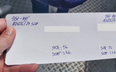 Aeroportul Sibiu, reacție la biletul scris de mână: Sistemul a înregistrat o disfuncționalitate temporară