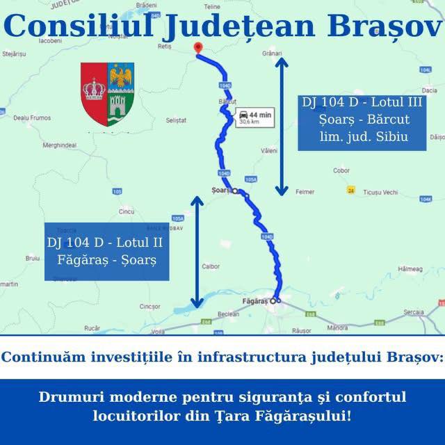 Braşov: Modernizarea drumului judeţean de legătură cu Sibiu, finanţată din bugetul CJ, după ce  Programul „Anghel Saligny