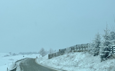 Maximă de 11 grade Celsius, marți, în municipiul Sibiu. Zăpadă de 10 centimetri la Păltiniș