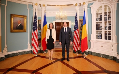 MAE: Întrevedere Oana Țoiu - Marco Rubio, la Washington. Parteneriatul strategic, principala temă a discuțiilor
