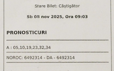 Câștigătorul marelui premiu de peste 9,66 milioane de euro la Loto 6/49 și-a ridicat câștigul are 30 de ani și este de profesie inginer