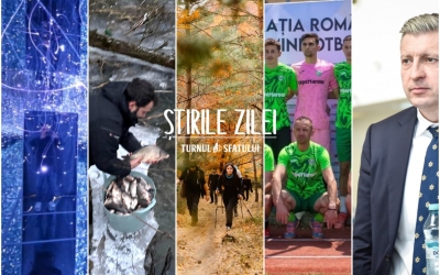 Știrile zilei - 12 noiembrie: Nemulțumiri pe Rusciorului * Gîrdea, singurul candidat la Aeroport * Drumeție cu traseu secret * Cu bicicleta prin bălți * Robot de un milion * Reportaj la Immersive Museum