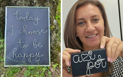 Sârmă, imaginație și investiție de 500 de euro: O sibiancă, ingineră de calitate, și-a deschis afacere cu produse din sârmă modelatoare. „Un univers unde ideile prind formă și devin artă”