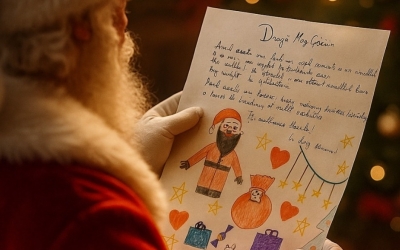 Alege o scrisoare, donează un cadou și transformă o dorință în realitate. Crucea Roșie Sibiu lansează campania „Capitala lui Moș Crăciun”