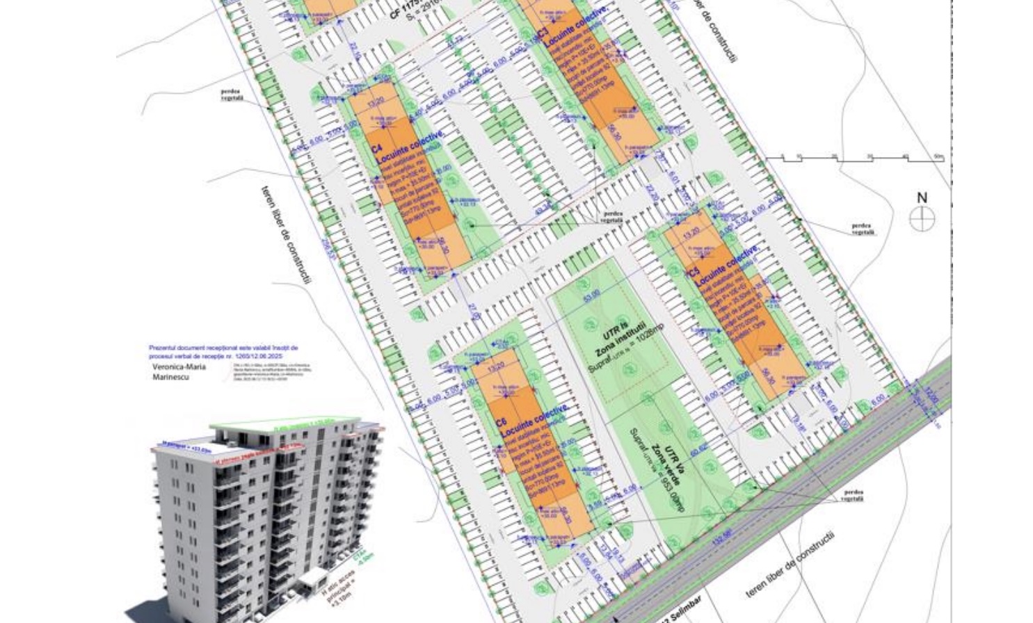 Complex rezidențial la Șelimbăr: 6 blocuri de 10 etaje. 552 de apartamente și spații comerciale. Se cere acordul de Mediu