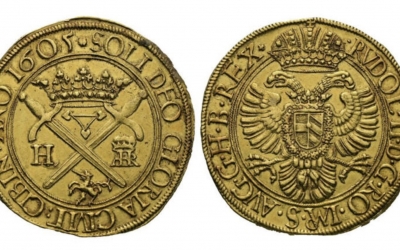 Monedă bătută la Sibiu, vândută în Elveția cu peste 500 de mii de euro. O astfel de monedă nu a mai fost scoasă la licitație în ultimii 80 de ani. Istoria ei