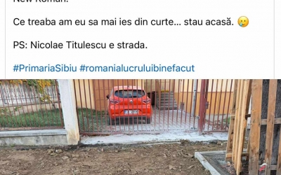 Lucrări pe str. N. Titulescu. Primăria a anunțat cetățenii să scoată mașinile din curte, pe urmă s-a trezit cu ironii pe rețele de socializare