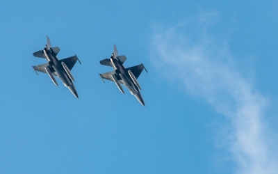 Patru avioane de luptă ridicate după ce Forțele Aeriene au detectat o dronă în spațiul aerian național