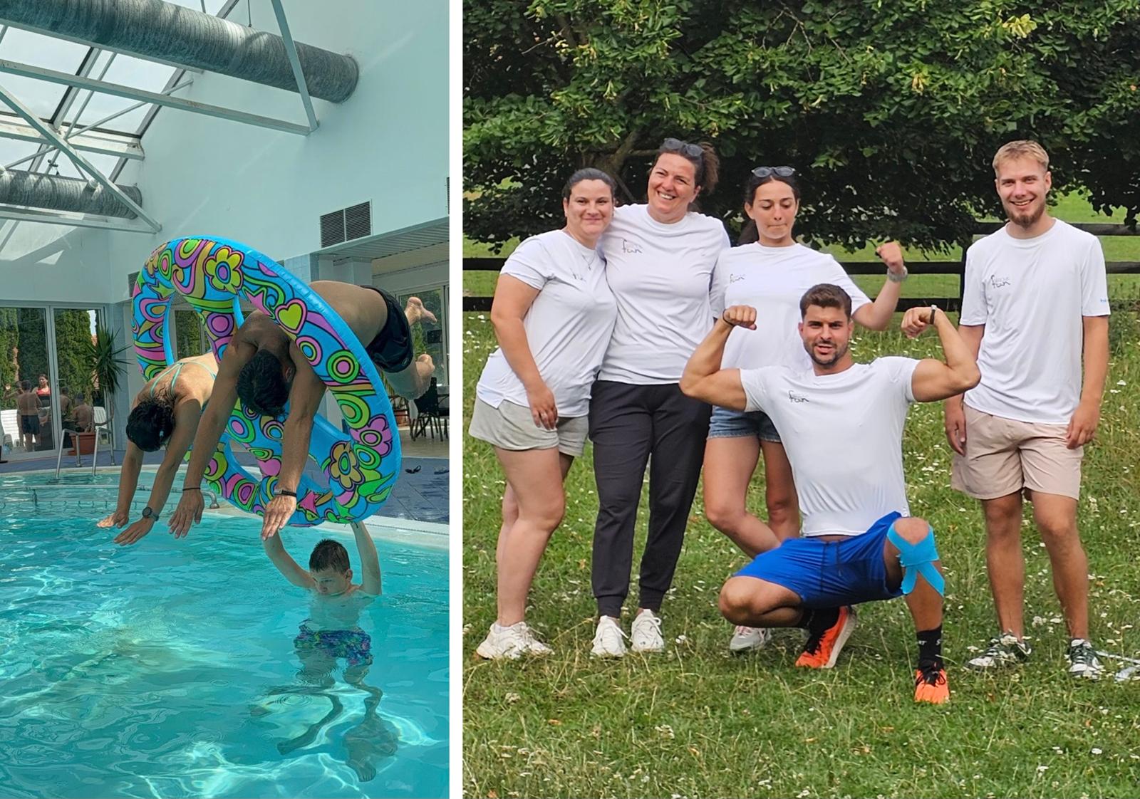 SeriousFun: O echipă de sibieni îi învață pe copii să înoate și organizează tabere pentru ei: Îi lăsăm pe cei mici să evolueze în ritmul lor