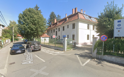 Aleea Filozofilor, închisă temporar traficului din cauza unei surpări de teren la intrarea în curtea Spitalului de Pneumoftiziologie