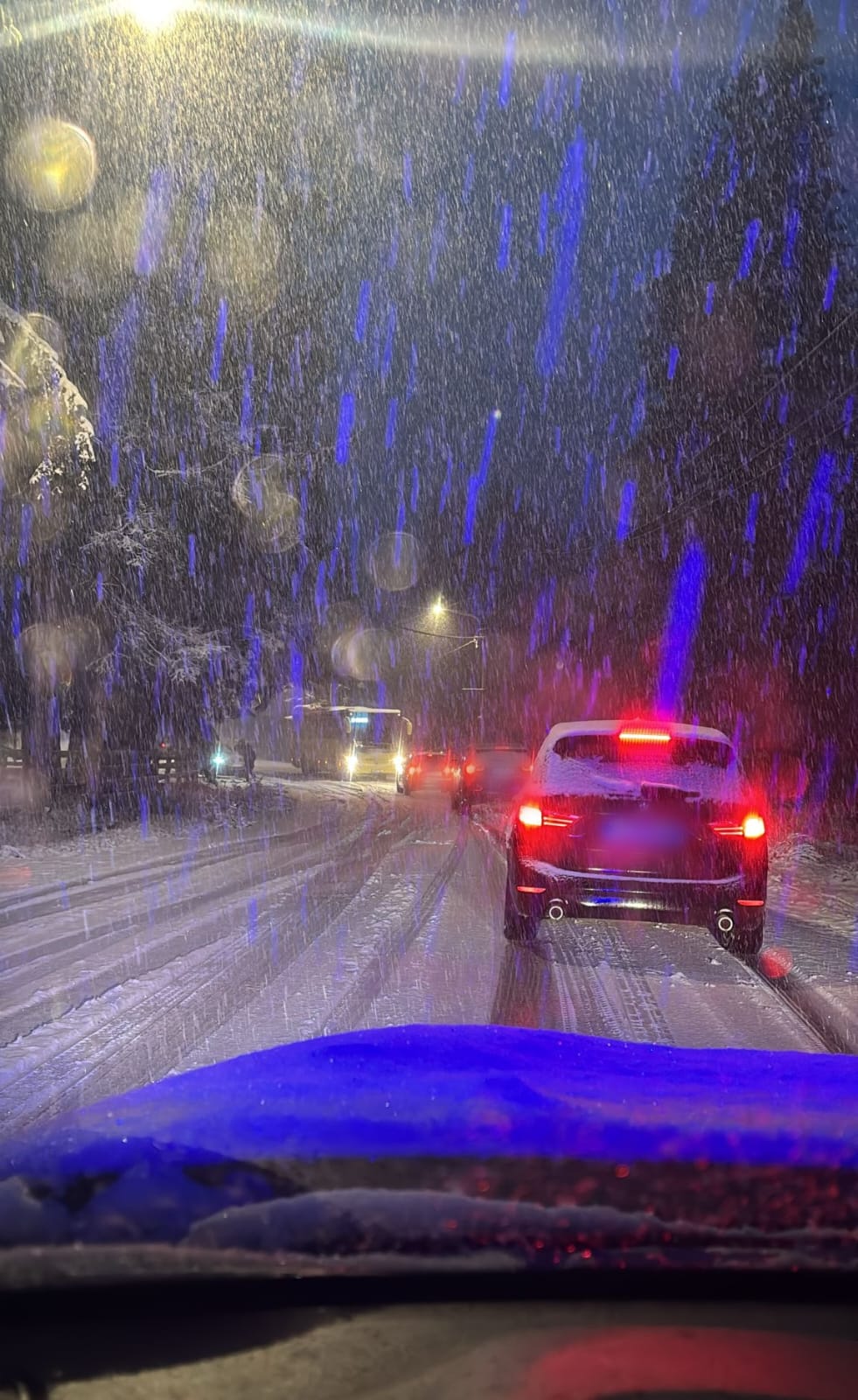 Ninge la Păltiniș. Trafic îngreunat. Recomandările poliției