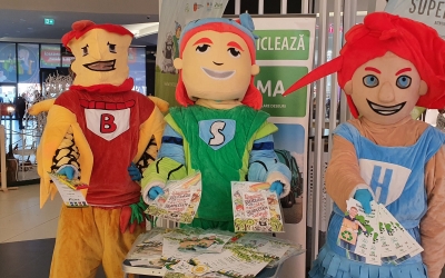 Super-eroii colectării separate merg marți la Shopping City