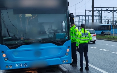 Acțiunea „TRUCK & BUS” Sibiu: 5 autovehicule imobilizate, 244 de amenzi
