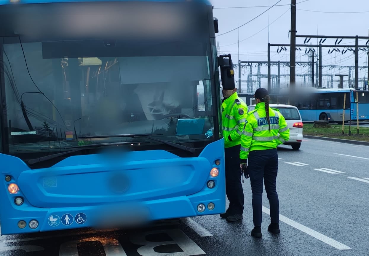 Acțiunea „TRUCK & BUS” Sibiu: 5 autovehicule imobilizate, 244 de amenzi