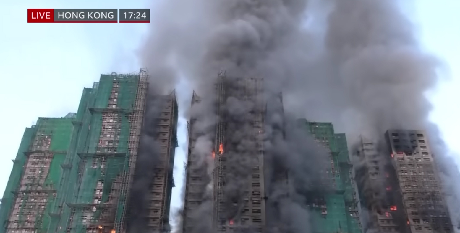 Bilanțul incendiului devastator din Hong Kong a ajuns la cel puțin 55 de morți.  279 de persoane sunt date dispărute