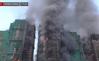 Bilanțul incendiului devastator din Hong Kong a ajuns la cel puțin 55 de morți.  279 de persoane sunt date dispărute
