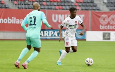 FC Hermannstadt, învinsă acasă de UTA cu 2-1. Cristian Neguț a fost eliminat în min. 18
