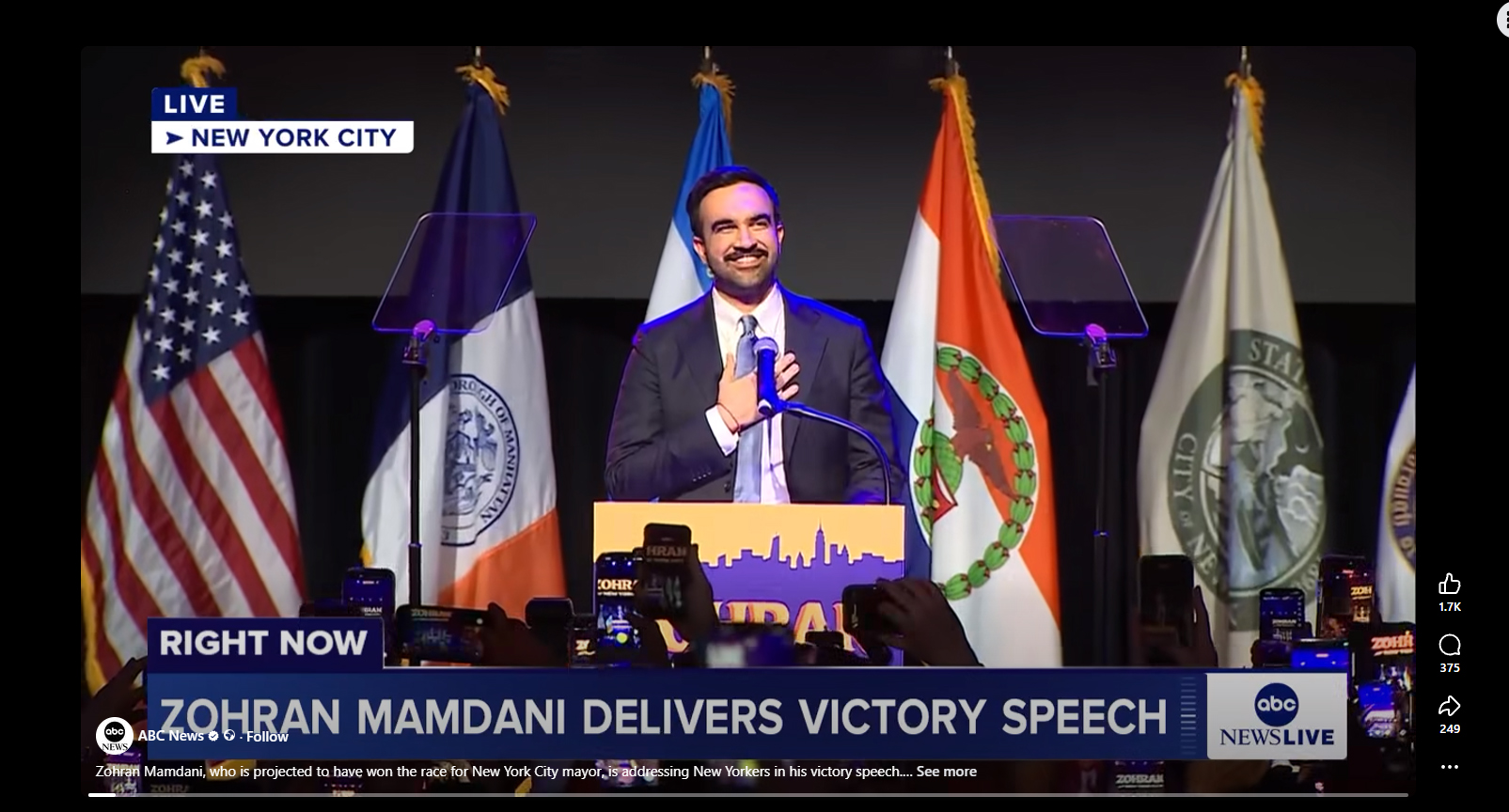 Socialistul democrat Zohran Mamdani a câștigat cursa pentru funcția de primar în New York. Democrații câștigă primele alegeri importante din al doilea mandat al lui Trump