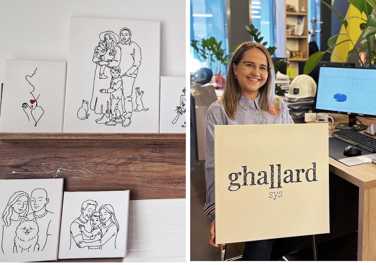 O ingineră din Sibiu și-a deschis afacere part-time cu tablouri cusute manual: Pentru mine, firul este o legătură între viață și artă