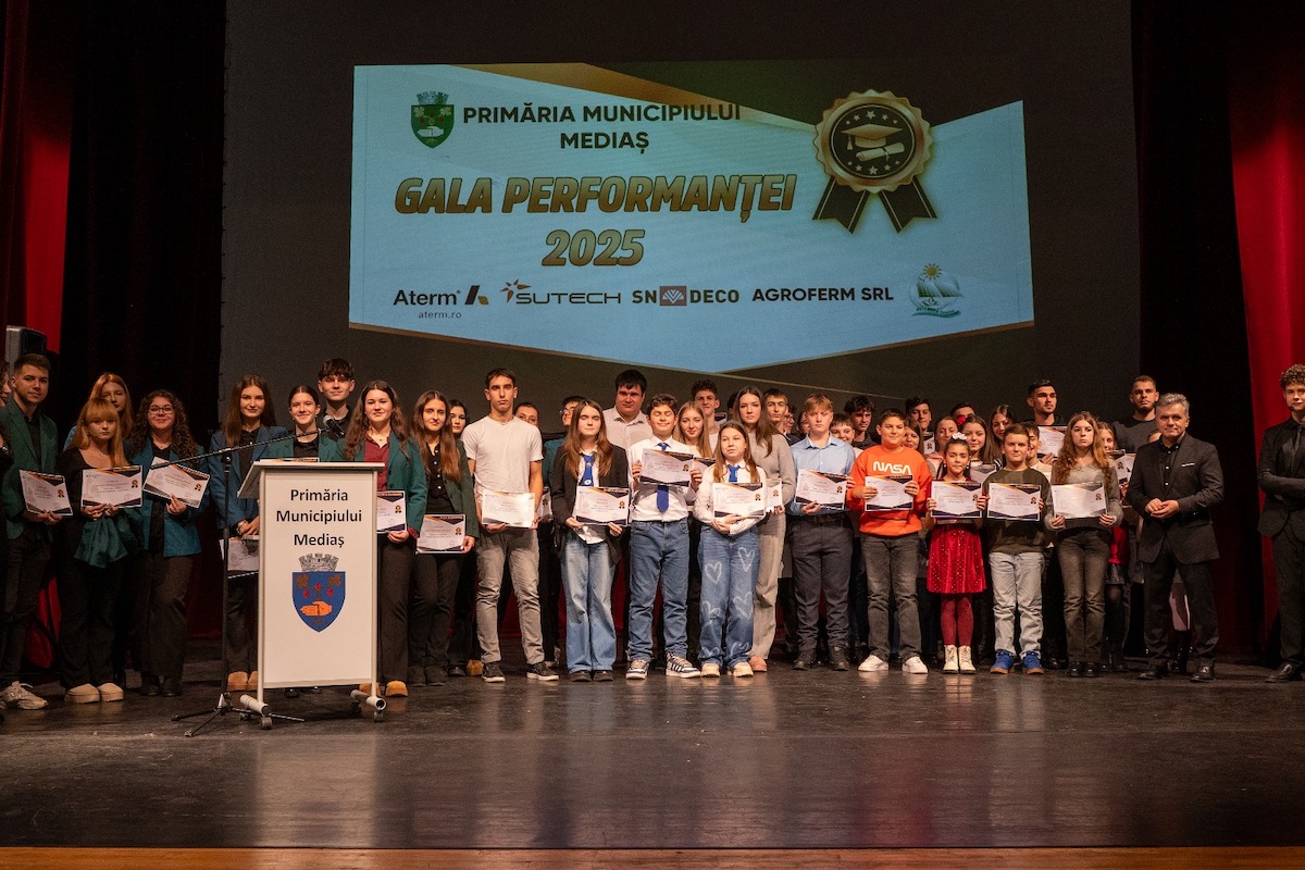 Elevii medieșeni au fost premiați la „Gala Performanței”
