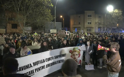 Protest în fața Consiliului Superior al Magistraturii: „Justiție, nu mafie”