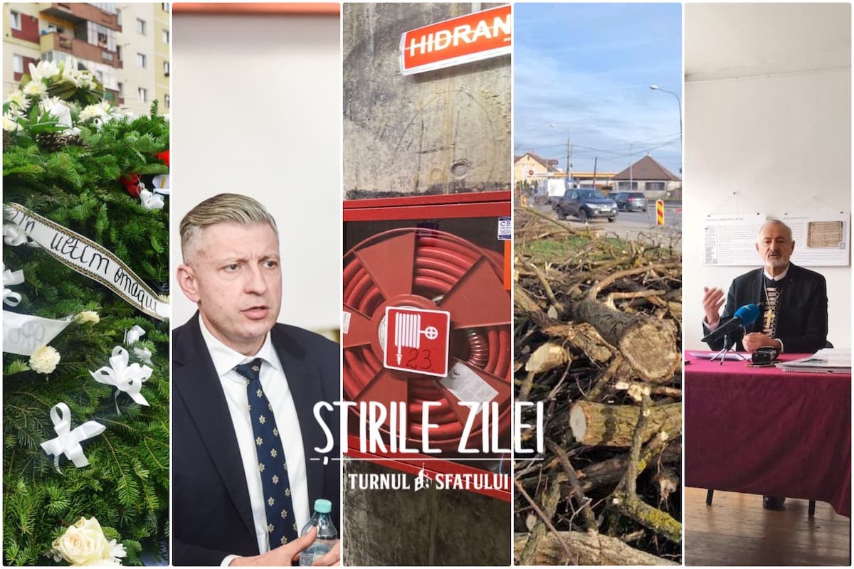 Știrile zilei - 10 decembrie: Afacerile funerare, la jumătate * Un singur adăpost funcțional la Sibiu * Antrenor nou la FC Hermannstadt * Copaci tăiați pentru lărgirea Căii Șurii Mari