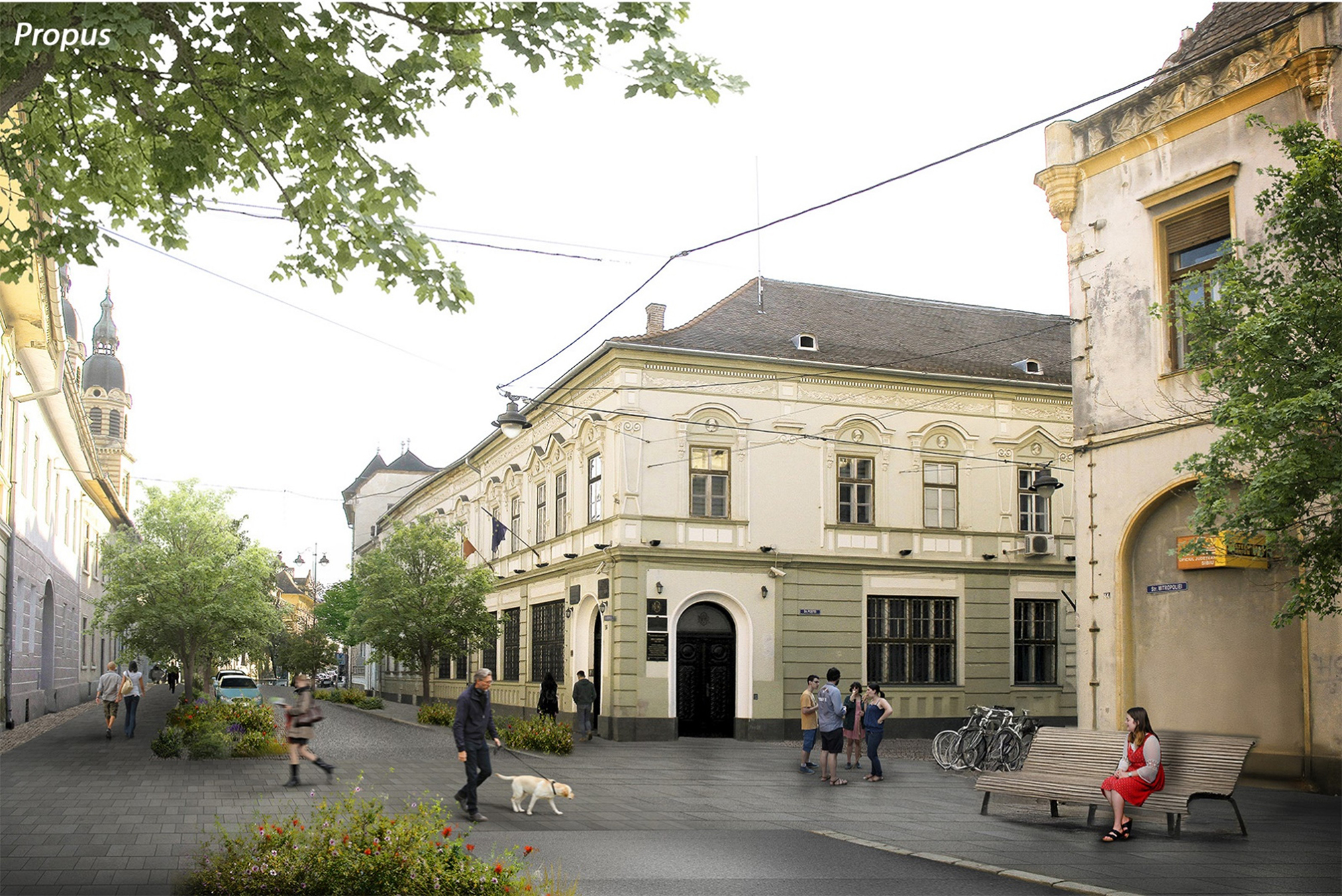 Modernizarea străzii Mitropoliei este proiectată de o firmă din Sibiu