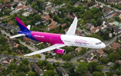 Noi exerciții de antrenament Wizz Air pe aeroportul din Sibiu între 9:30 și 13:00