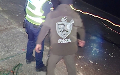 Acțiune anti-braconaj pe Olt, noaptea trecută: ”Era o plasă groasă, de adâncime, pentru pește mare”