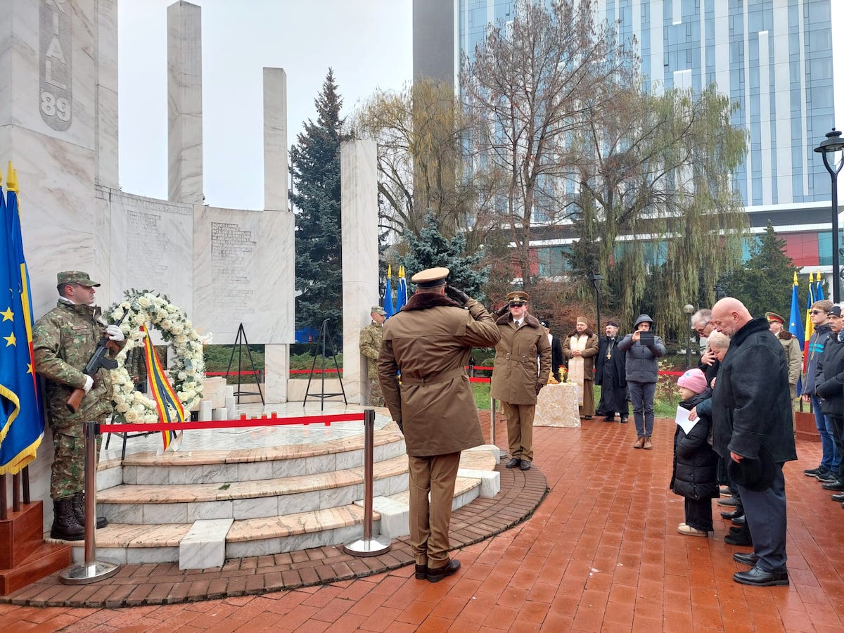 Comemorarea Revoluției din 1989, la Sibiu. Lt. col. Ralea despre eroi: „Ei și-au dorit o lume mai bună, nu lipsită de umanitate, nu dezbinată, nu răutăcioasă sau invidioasă”