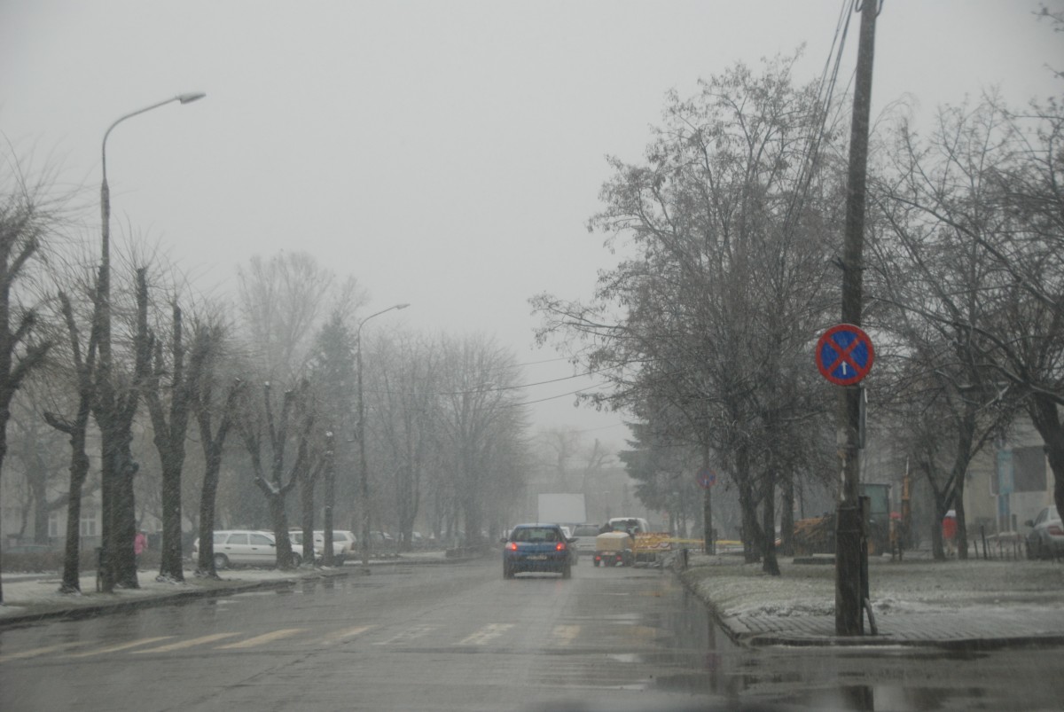 Cod galben de ninsoare viscolită în sudul țării. Precipitații în rest