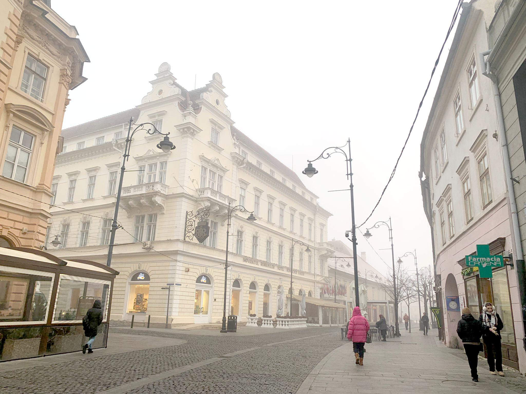 Ceață, marți dimineața la Sibiu. Temperaturi maxime între 2 și 4 grade