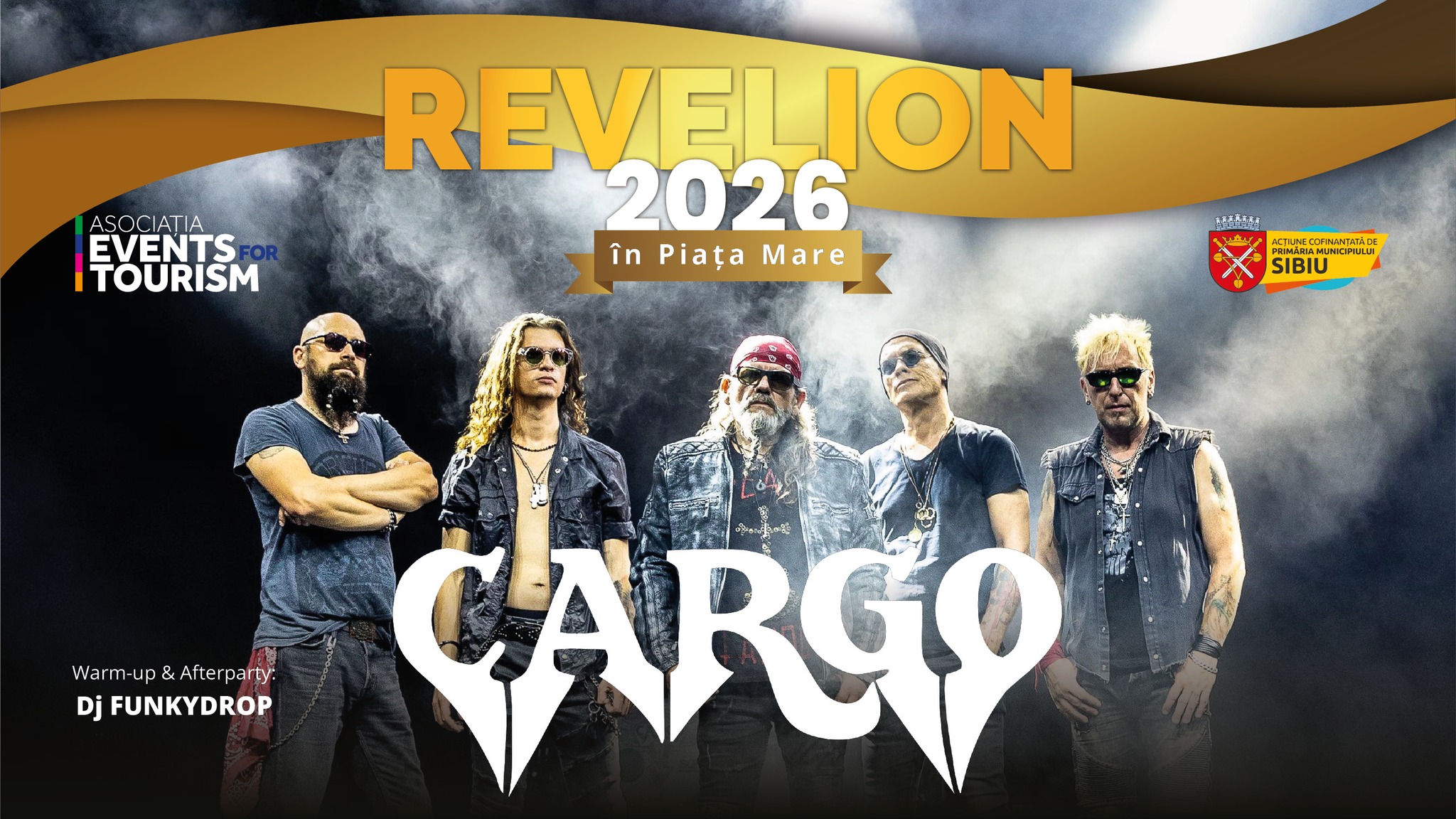 Revelion în Piața Mare: trupa Cargo și DJ Funky Drop vor urca pe scenă în noaptea dintre ani