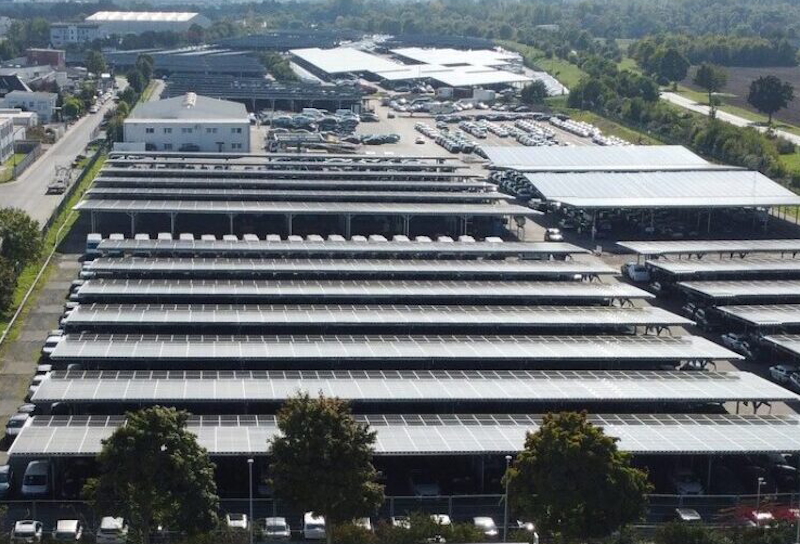 O companie din Sibiu, Nawasol, a lucrat la cel mai mare carport fotovoltaic din Germania, recent finalizat și pus în funcțiune