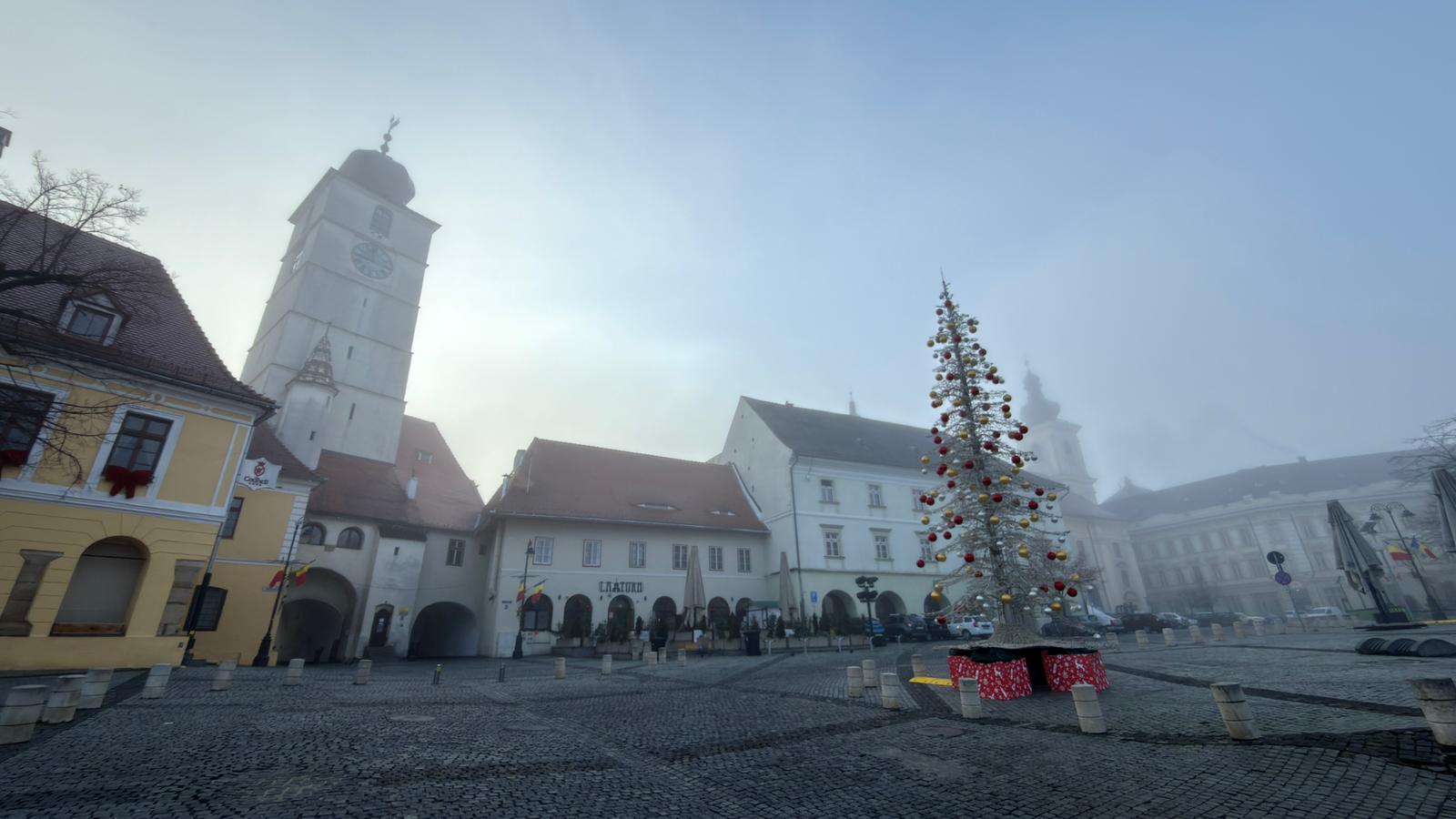 Cald pentru început de decembrie: 11 grade Celsius, maxima de joi în municipiul Sibiu