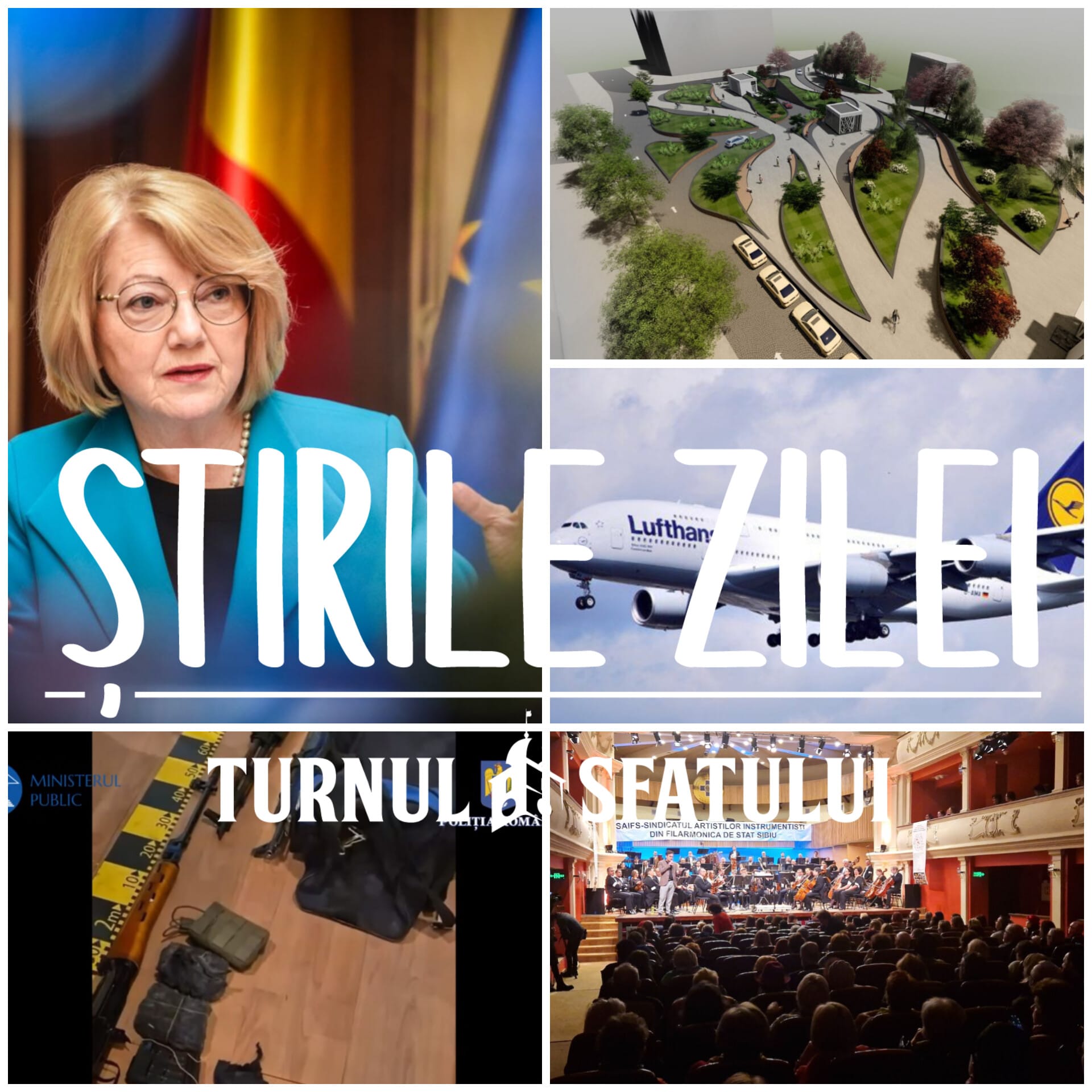 Știrile de miercuri, de la Sibiu: a făcut conferință de presă primarul Astrid Fodor. Arsenalul din casa lui Potra, posibila întoarcere a lui Trefaș