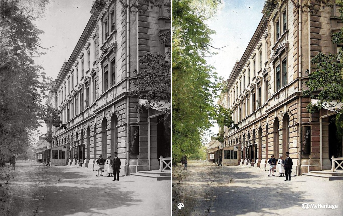 Sibiul de la începutul anilor 1900 în fotografii color. Imagini rare dintr-o arhivă maghiară readuse la viață prin noile tehnologii